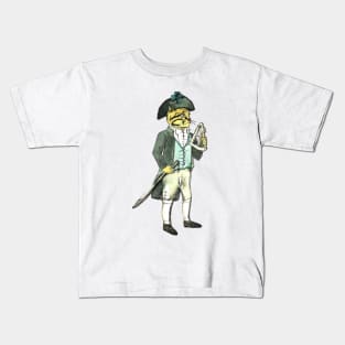 Captain Cat with a Sextant Kids T-Shirt